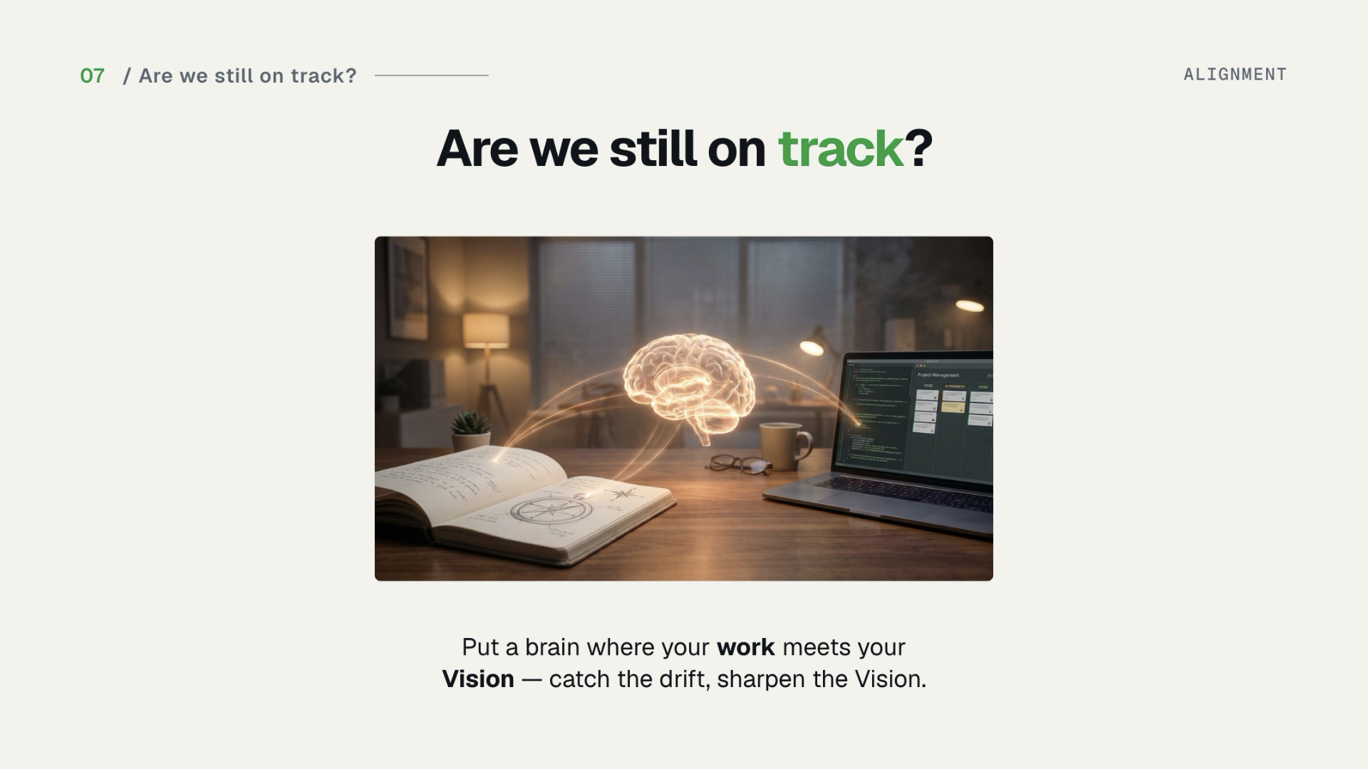 Slide 29 — Are we still on track?