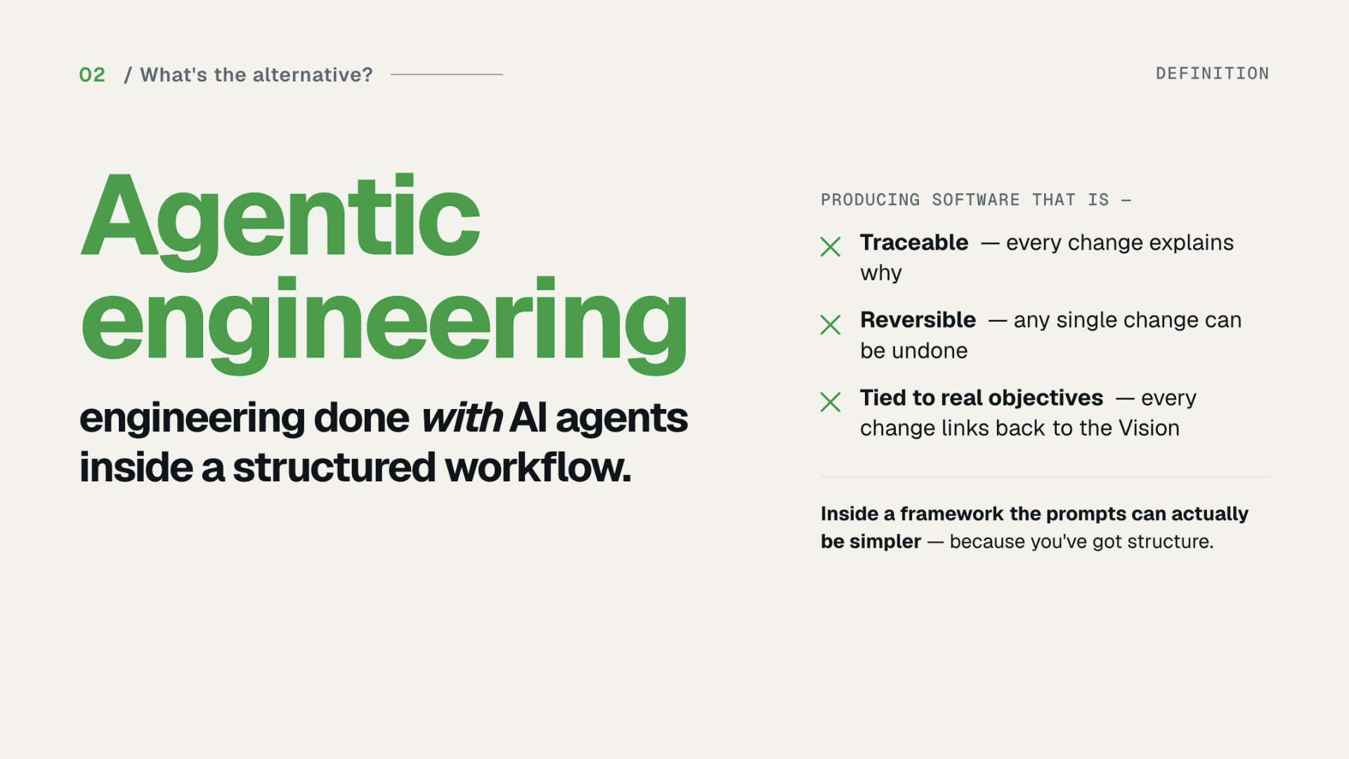 Slide 8 — Three properties test